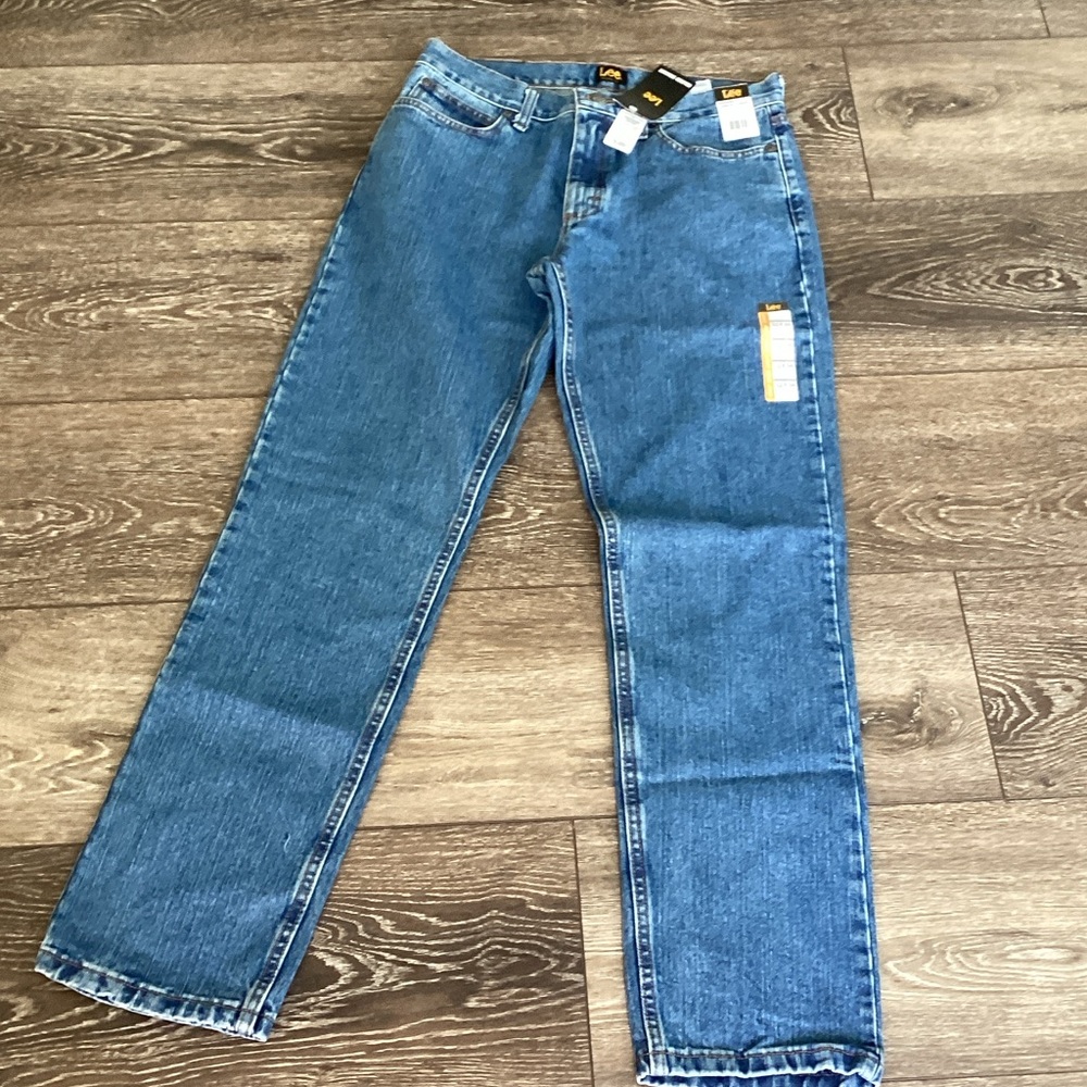 Lee Men's Straight Blue Jeans